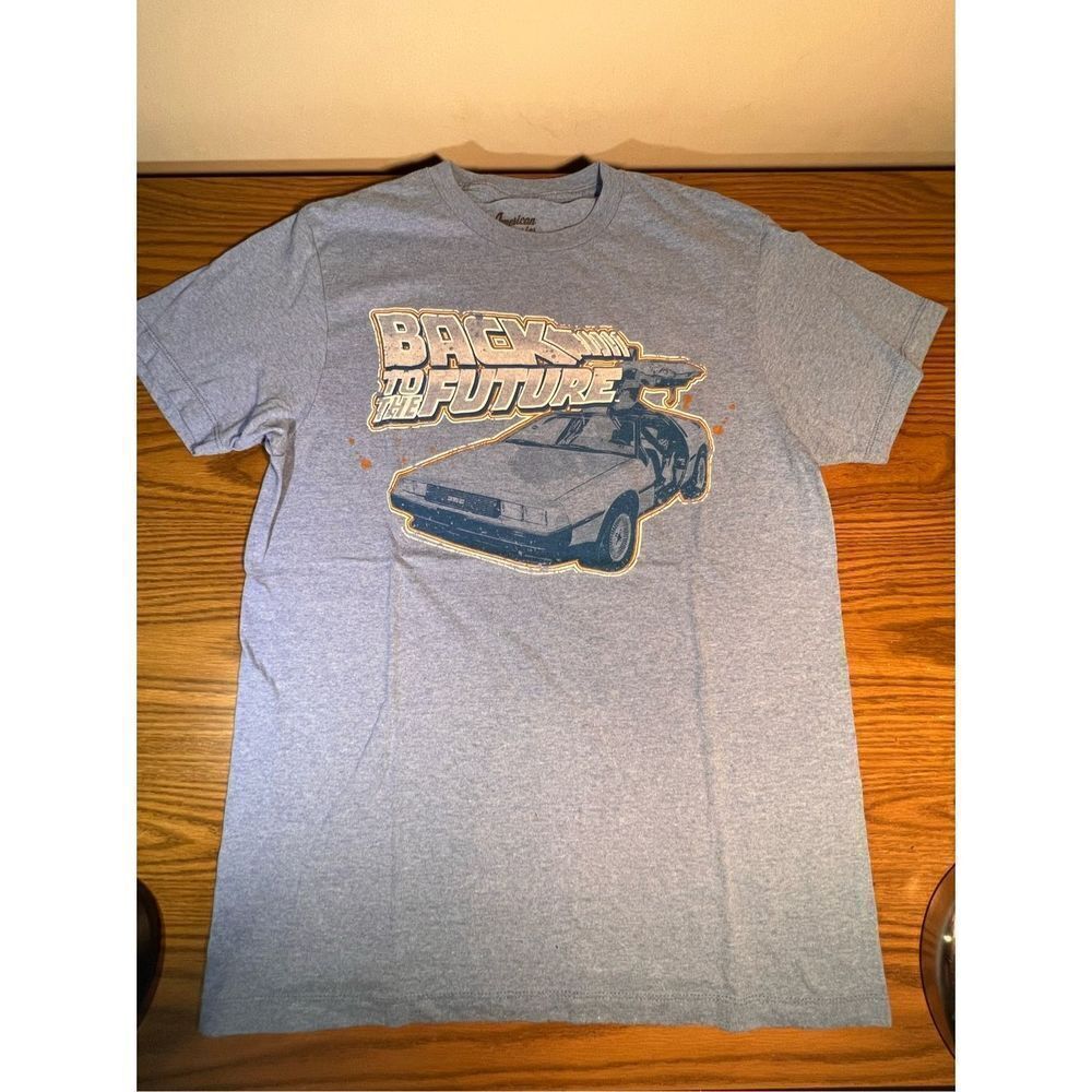 BACK TO THE FUTURE - BLUE AND ORANGE T-SHIRT